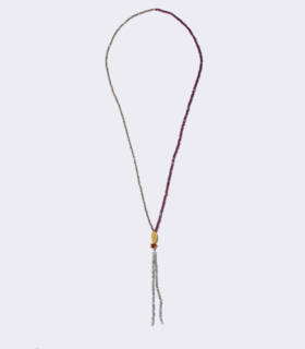 Cod.F_C_3000 collana occhio di tigre ossiadiana macrame